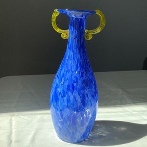 Shades of blue slender vase